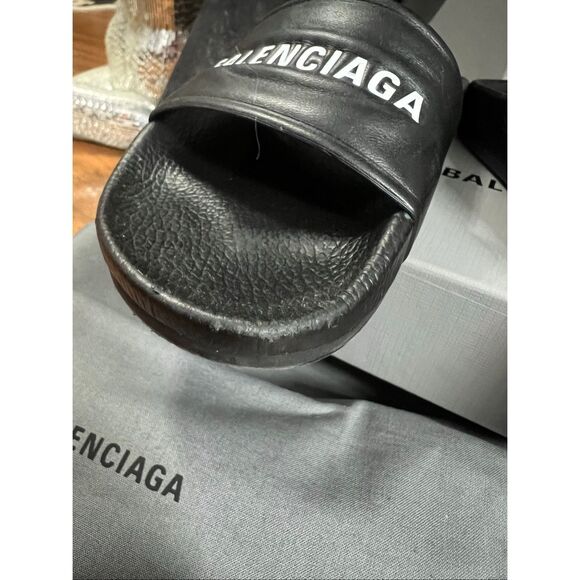 Balenciaga classic logo leather slides size 36 - Picture 8 of 8